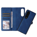 For Samsung Galaxy Z Fold4 5G Detachable Leather Folding Phone Case(Blue)