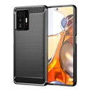 For Xiaomi 11T Carbon Fiber Brushed Texture TPU Case(Black)