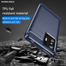 For Xiaomi 11T Carbon Fiber Brushed Texture TPU Case(Navy)
