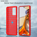 For Xiaomi 11T Pro Carbon Fiber Brushed Texture TPU Case(Red)
