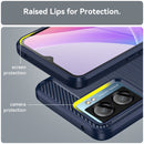 For OPPO A57S Carbon Fiber Brushed Texture TPU Case(Navy)