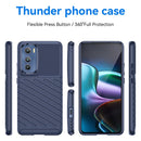 For Motorola Edge 30 Thunderbolt Shockproof TPU Protective Soft Phone Case(Blue)