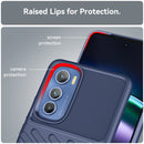 For Motorola Edge 30 Thunderbolt Shockproof TPU Protective Soft Phone Case(Blue)