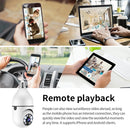 A6 2MP HD Light Bulb WiFi Camera Support Motion Detection/Two-way Audio/Night Vision/TF Card With 16G Memory Card