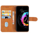 For Motorola Edge 30 Neo Leather Phone Case(Brown)