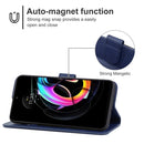 For Motorola Edge 30 Neo Leather Phone Case(Blue)