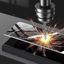For Samsung Galaxy Z Fold4 GKK Marble Pattern Electroplating Tempered Glass Leather Case(Marble 07)