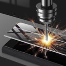 For Samsung Galaxy Z Fold4 GKK Texture Pattern Electroplating Tempered Glass Leather Case(Color Block 10)