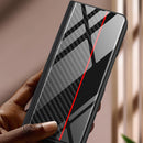 For Samsung Galaxy Z Fold4 GKK Texture Pattern Electroplating Tempered Glass Leather Case(Color Block 10)