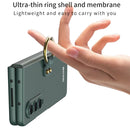 For Samsung Galaxy Z Fold4 GKK Ultra-thin PC Full Coverage Phone Case with Ring Holder(Gold)