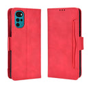 For Motorola Moto E32s / G22 Skin Feel Calf Texture Card Slots Leather Phone Case(Red)