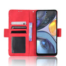 For Motorola Moto E32s / G22 Skin Feel Calf Texture Card Slots Leather Phone Case(Red)