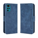 For Motorola Moto E32s / G22 Skin Feel Calf Texture Card Slots Leather Phone Case(Blue)