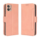 For Motorola Moto G32 Skin Feel Calf Texture Card Slots Leather Phone Case(Pink)