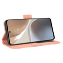 For Motorola Moto G32 Skin Feel Calf Texture Card Slots Leather Phone Case(Pink)