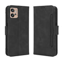 For Motorola Moto G32 Skin Feel Calf Texture Card Slots Leather Phone Case(Black)