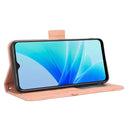 For OPPO A57 5G / 4G Skin Feel Calf Texture Card Slots Leather Phone Case(Pink)