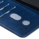 For Galaxy S20 Fashion Calf Texture Zipper Horizontal Flip Leather Case with Stand & Card Slots & Wallet Function(Blue)