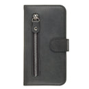 For Galaxy S20 Fashion Calf Texture Zipper Horizontal Flip Leather Case with Stand & Card Slots & Wallet Function(Black)
