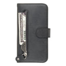 For Galaxy S20 Fashion Calf Texture Zipper Horizontal Flip Leather Case with Stand & Card Slots & Wallet Function(Black)