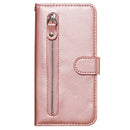 For Galaxy S20 Fashion Calf Texture Zipper Horizontal Flip Leather Case with Stand & Card Slots & Wallet Function(Rose Gold)