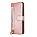 For Galaxy S20 Fashion Calf Texture Zipper Horizontal Flip Leather Case with Stand & Card Slots & Wallet Function(Rose Gold)