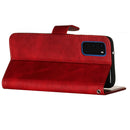 For Galaxy S20 Fashion Calf Texture Zipper Horizontal Flip Leather Case with Stand & Card Slots & Wallet Function(Red)
