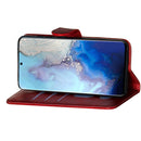 For Galaxy S20 Fashion Calf Texture Zipper Horizontal Flip Leather Case with Stand & Card Slots & Wallet Function(Red)
