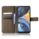 For Motorola Moto E32s / G22 Diamond Texture Leather Phone Case(Brown)