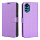 For Motorola Moto E32s / G22 Diamond Texture Leather Phone Case(Purple)