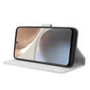 For Motorola Moto G32 Diamond Texture Leather Phone Case(White)