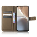 For Motorola Moto G32 Diamond Texture Leather Phone Case(Brown)