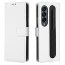For Samsung Galaxy Z Fold4 5G Diamond Texture Leather Phone Case(White)