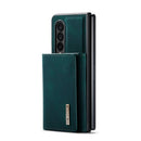 For Samsung Galaxy Z Fold4 DG.MING M1 Series 3-Fold Multi Card Wallet + Magnetic Phone Case(Green)