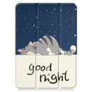 Custer Painted Leather Tablet Case with Holder For iPad 10th Gen 10.9 2022(Lazy Cat)