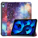 Custer Painted Leather Tablet Case with Holder For iPad 10th Gen 10.9 2022(Milky Way Nebula)