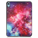 Custer Painted Leather Tablet Case with Holder For iPad 10th Gen 10.9 2022(Milky Way Nebula)