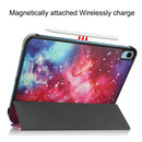 Custer Painted Leather Tablet Case with Holder For iPad 10th Gen 10.9 2022(Milky Way Nebula)