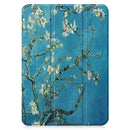 Custer Painted Leather Tablet Case with Holder For iPad 10th Gen 10.9 2022(Apricot Blossom)