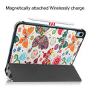 Custer Painted Leather Tablet Case with Holder For iPad 10th Gen 10.9 2022(Color Butterfly)