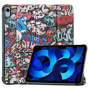 Custer Painted Leather Tablet Case with Holder For iPad 10th Gen 10.9 2022(Graffiti)
