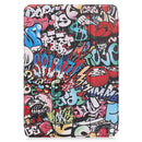 Custer Painted Leather Tablet Case with Holder For iPad 10th Gen 10.9 2022(Graffiti)