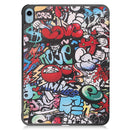 Custer Painted Leather Tablet Case with Holder For iPad 10th Gen 10.9 2022(Graffiti)
