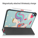 Custer Painted Leather Tablet Case with Holder For iPad 10th Gen 10.9 2022(Unicorn)