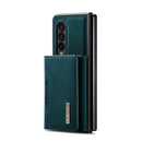 For Samsung Galaxy Z Fold4 DG.MING M2 Series 3-Fold Multi Card Bag + Magnetic Phone Case(Green)