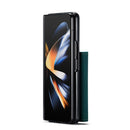 For Samsung Galaxy Z Fold4 DG.MING M2 Series 3-Fold Multi Card Bag + Magnetic Phone Case(Green)
