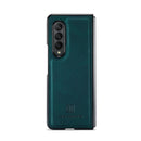 For Samsung Galaxy Z Fold4 DG.MING M2 Series 3-Fold Multi Card Bag + Magnetic Phone Case(Green)
