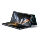 For Samsung Galaxy Z Fold4 DG.MING M2 Series 3-Fold Multi Card Bag + Magnetic Phone Case(Green)