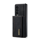 For Samsung Galaxy Z Fold4 DG.MING M2 Series 3-Fold Multi Card Bag + Magnetic Phone Case(Black)