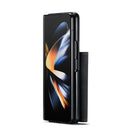 For Samsung Galaxy Z Fold4 DG.MING M2 Series 3-Fold Multi Card Bag + Magnetic Phone Case(Black)